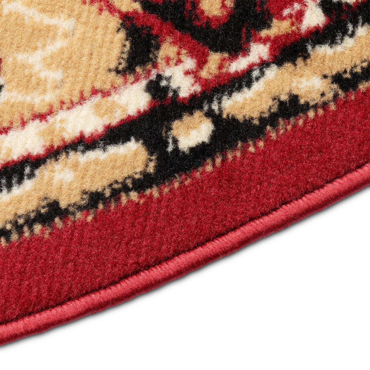 TEPPICH ATLAS rund rot medaillon 200/200 cm - Rot, Textil (200/200cm) - Tapiso