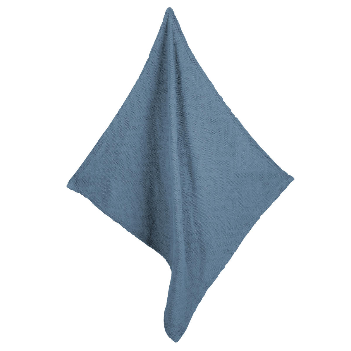 DECKE IN STRICKOPTIK 80 x 80 cm Seashells indigo - Blau, Textil (80/80cm) - Roba