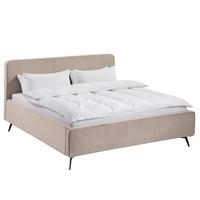 POLSTERBETT - Beige, Textil (200/200cm) - home24