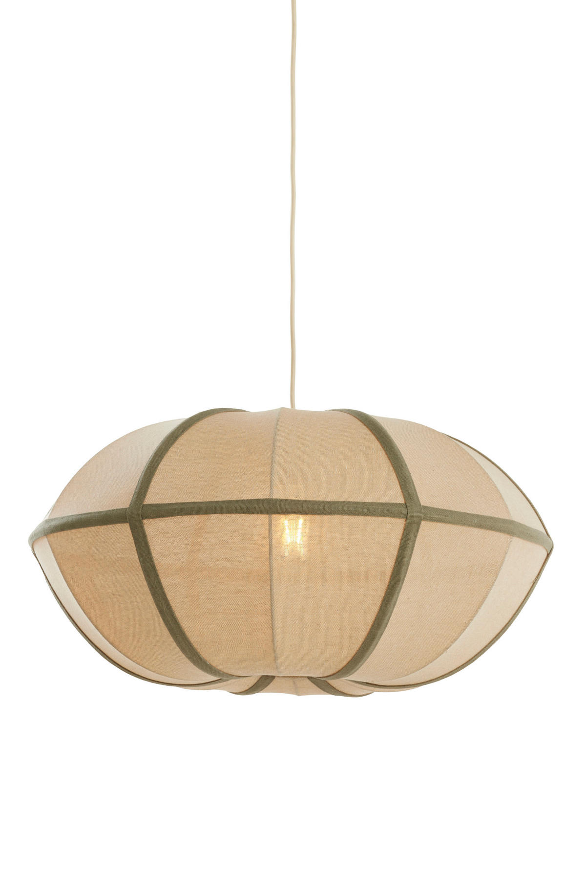 HÄNGELAMPE - Braun - 61/61/30 cm - Braun, Textil (61/61/30cm) - Light & Living