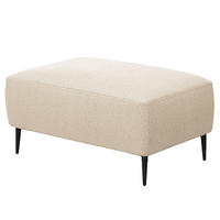 POLSTERHOCKER - Beige/Schwarz, Textil (90/45/60cm) - home24