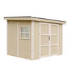 GARTENHAUS 5,9 m² - H231x248x294 cm - Ohne Boden und Seitenwand – M938B - Beige, Holz (236/231/250cm) - Timbela