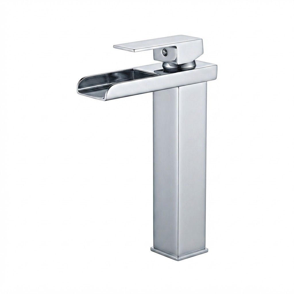 BADEZIMMERARMATUR, 32 x 13 cm, silber - Silberfarben, Metall (35/7/19cm) - Vallsero