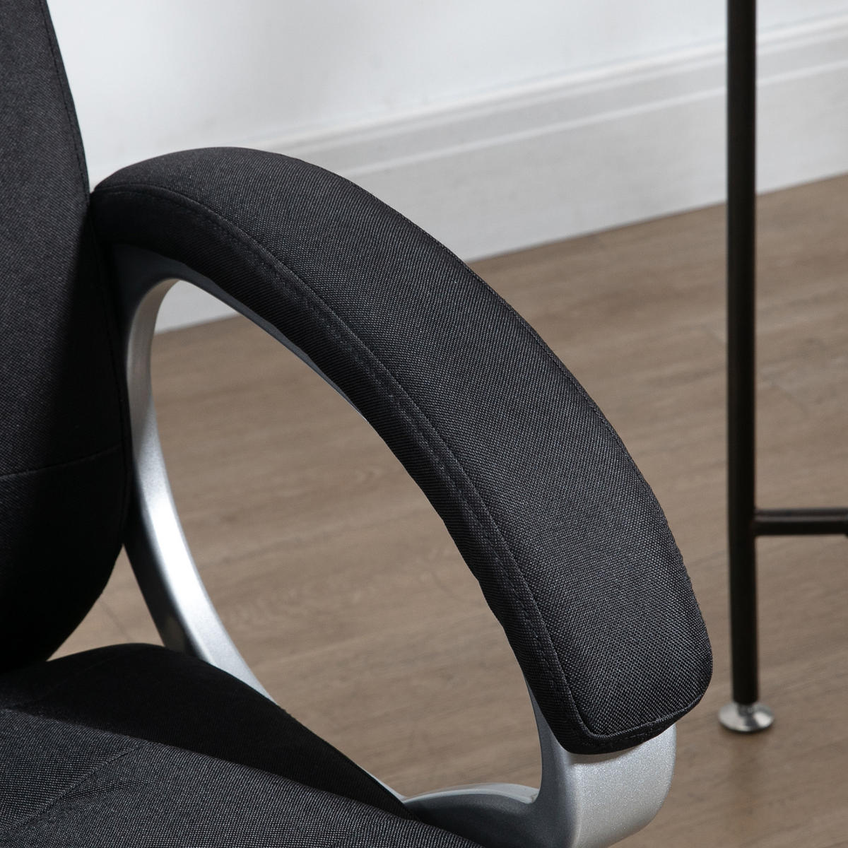 BÜROSTUHL Arbeitsstuhl Schreibtischstuhl 360° Drehstuhl höhenverstellbar - Schwarz, Kunststoff (75/121/64cm) - Vinsetto