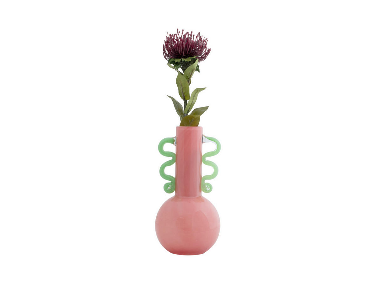 VASE Fiesta 14/14/28 cm - Pink, Glas (14/28cm) - Present Time