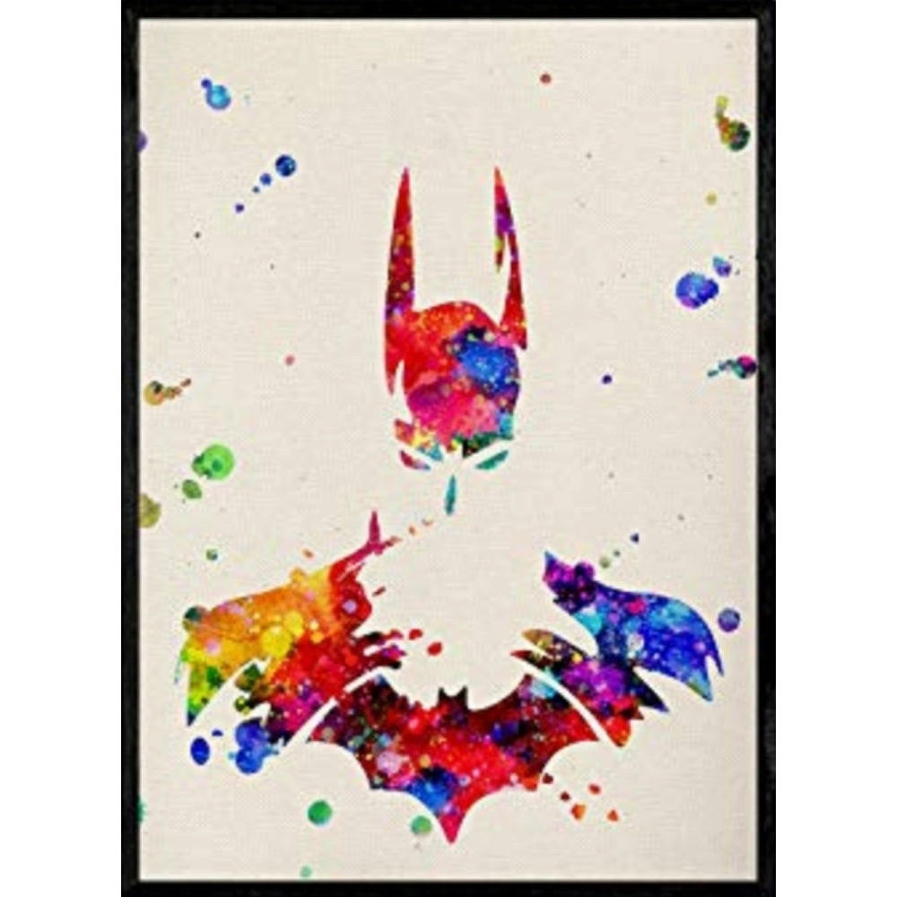 POSTER Batman 3 A4 Schwarzer Rahmen - Schwarz, Papier (29.7/5/21cm) - Nacnic