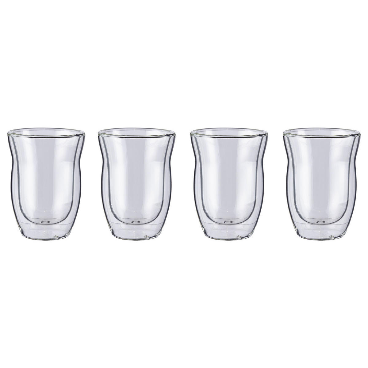TRINKGLAS (4er Set) Hot & Cold - Transparent, Glas (0.28L) - BUTLERS