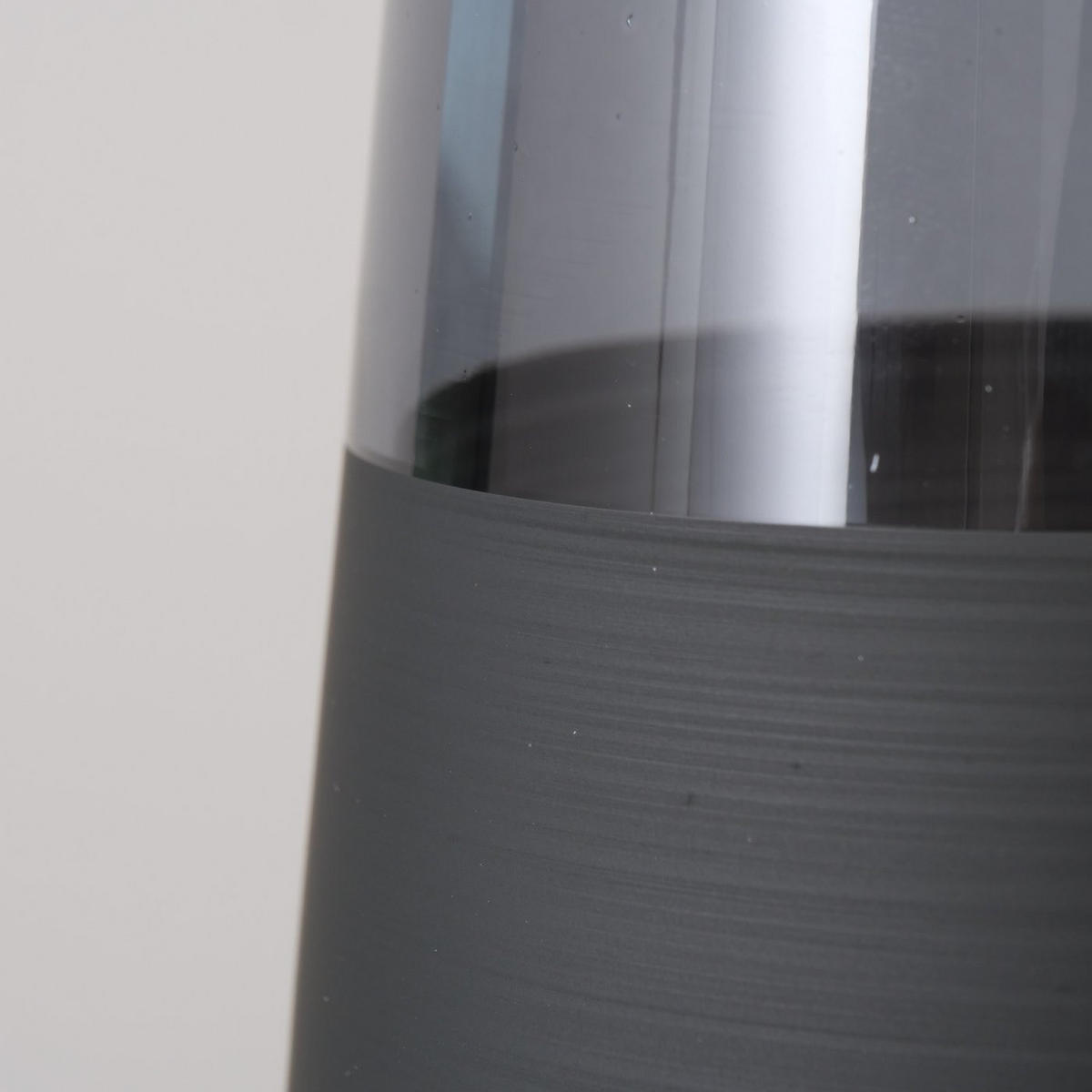 WASSERKARAFFE schwarzes Glas Woluna Schwarz 1,1 l 10,5/10,5/25 cm - Schwarz, Glas (10.5/10.5cm) - Boltze Home