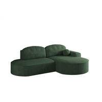 ECKSOFA Girona Mit Schlaffunktion - Grün, Holzwerkstoff/Textil (278/179cm) - Fun Möbel