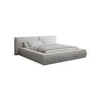 POLSTERBETT - Bett 08 - 160x200 - Silber (Riviera 82) - Silberfarben, Holzwerkstoff (160/200cm) - Möblo