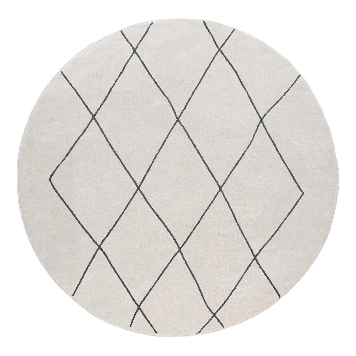 KURZFLORTEPPICH 120/120 cm Haral 786 - Weiß, Textil (120/120cm) - Paco Home