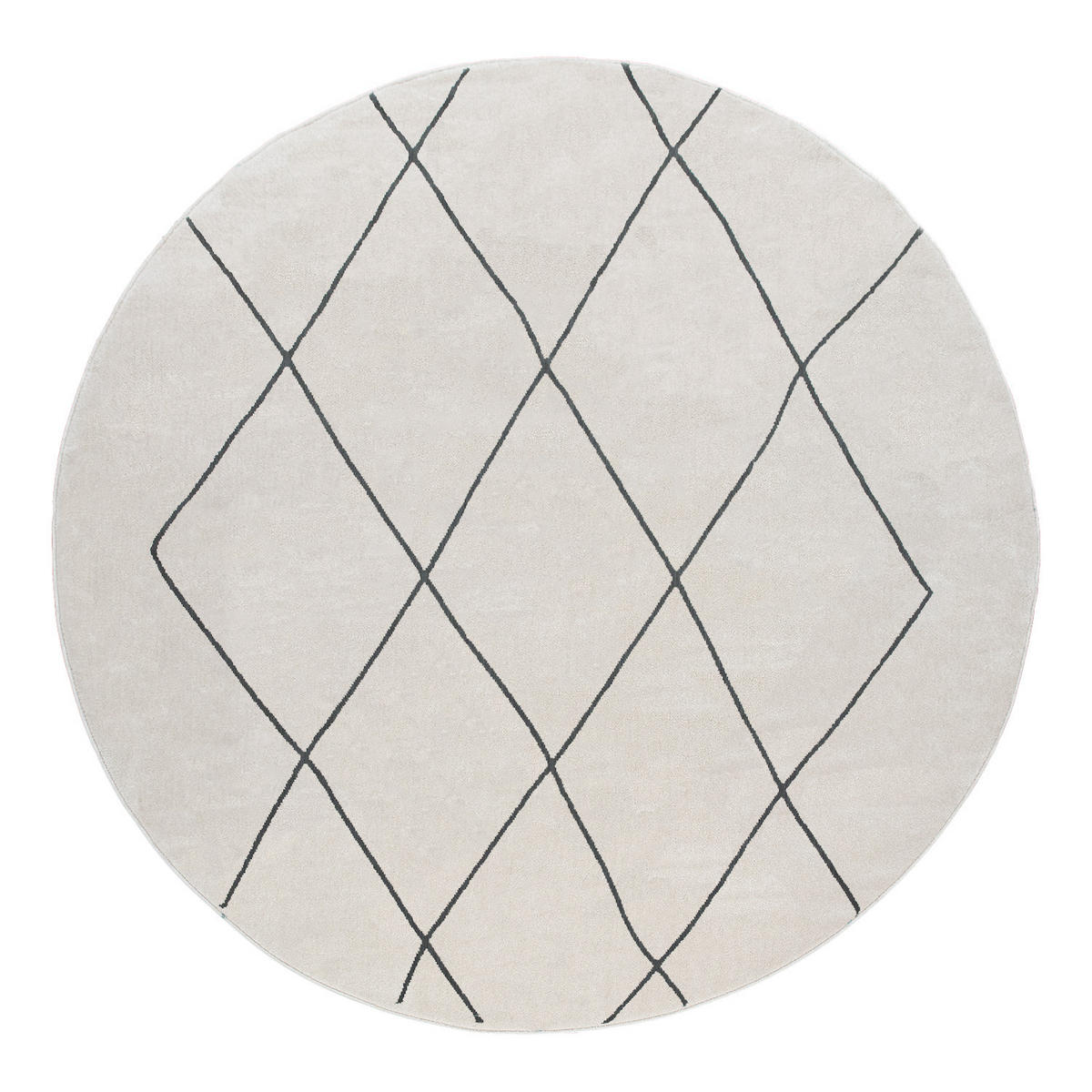 KURZFLORTEPPICH 120/120 cm Haral 786 - Weiß, Textil (120/120cm) - Paco Home