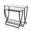 KONSOLENTISCHE Cedric Schwarz 80/30/65 cm Metall - Schwarz, Metall (80/30/65cm) - Mondex