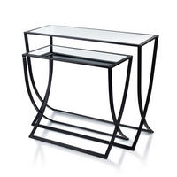 KONSOLENTISCHE Cedric Schwarz 80/30/65 cm Metall - Schwarz, Metall (80/30/65cm) - Mondex