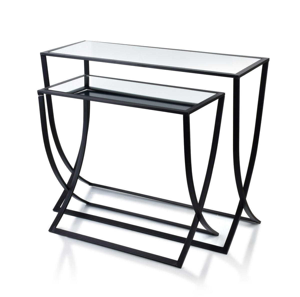KONSOLENTISCHE Cedric Schwarz 80/30/65 cm Metall - Schwarz, Metall (80/30/65cm) - Mondex