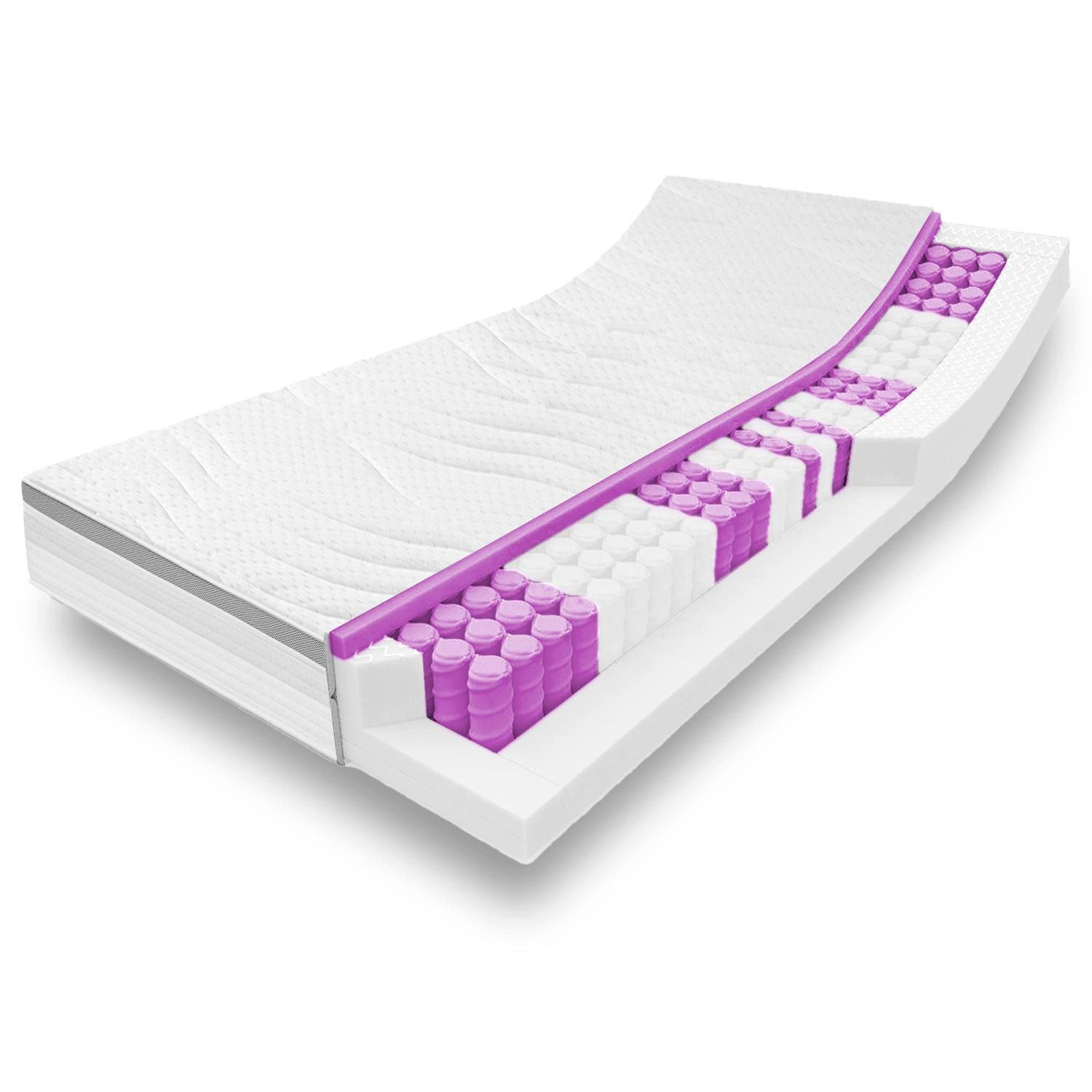 FEDERKERNMATRATZE Diamond 80x200 cm - Weiß, Textil (80/200cm) - Sleezzz