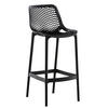 BARHOCKER modern Schwarz LORL Kunststoff 105x45x53 cm - Schwarz, Kunststoff (45/105/53cm) - DELUKE