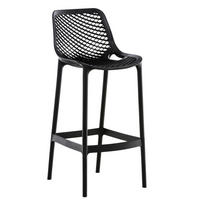 BARHOCKER modern Schwarz LORL Kunststoff 105x45x53 cm - Schwarz, Kunststoff (45/105/53cm) - DELUKE