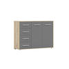 KOMMODE - Highboard IRYS 01 2D4S Artisan + Grau - Eiche Artisan/Grau, Holzwerkstoff (135/95/45cm) - Möblo