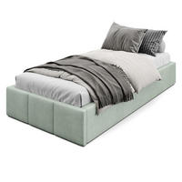 POLSTERBETT für Schlafzimmer Bett mit Stauraum Mint 90x200cm - Mintgrün, Holzwerkstoff/Textil (90/200cm) - Muralo