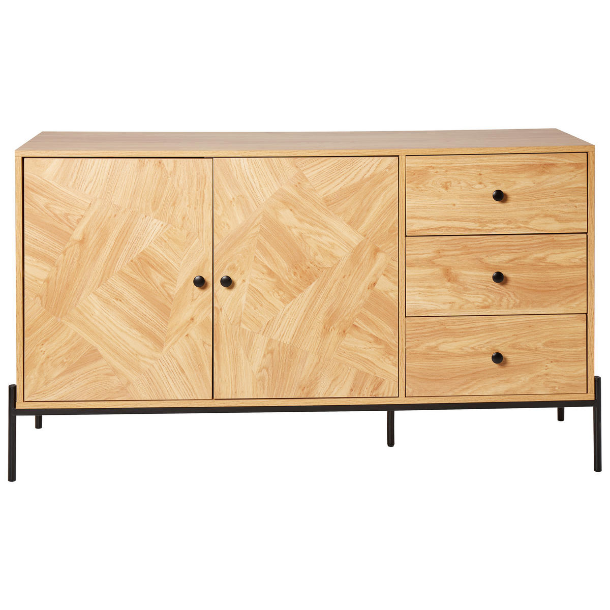 SIDEBOARD se 2 dveřmi Hnědý Arizona - hnědá, kompozitní dřevo (140/80/40cm) - Beliani