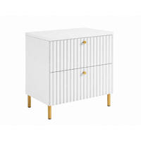 BADEZIMMERSCHRANK: Weiß / Platte Weiß / Griffe Gold / Beine Gold, 60 x 44,4 x 73,6 cm - Goldfarben/Weiß, Holzwerkstoff (60/73.6/44.4cm) - 3XE LIVING