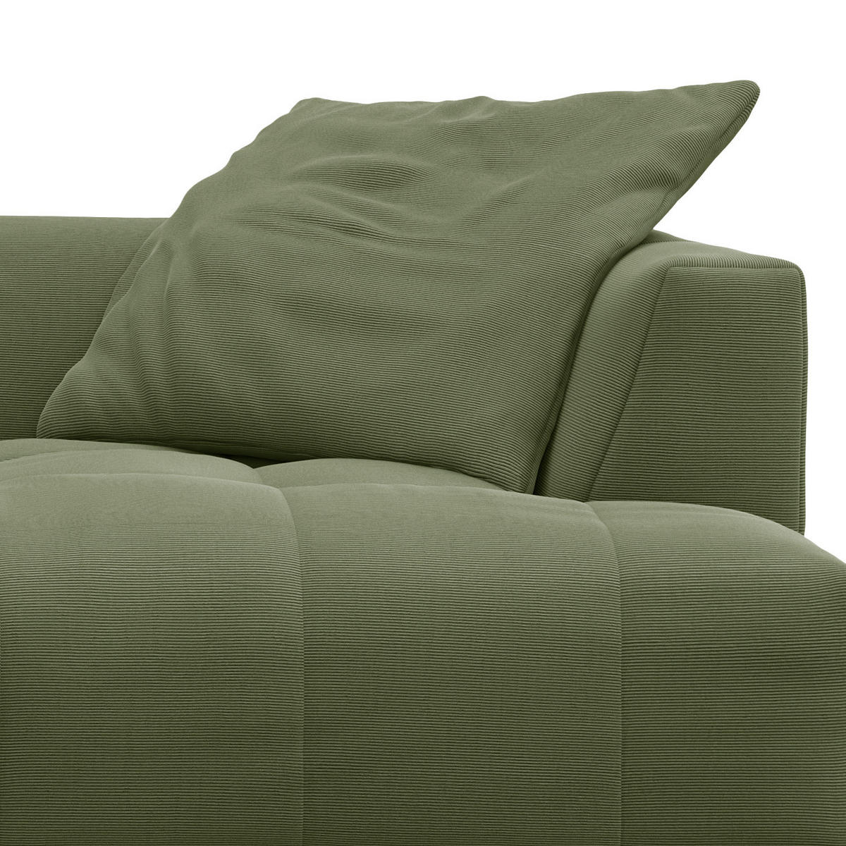 BIGSOFA - Schwarz/Grün, Holz/Kunststoff (272/70/126cm) - home24