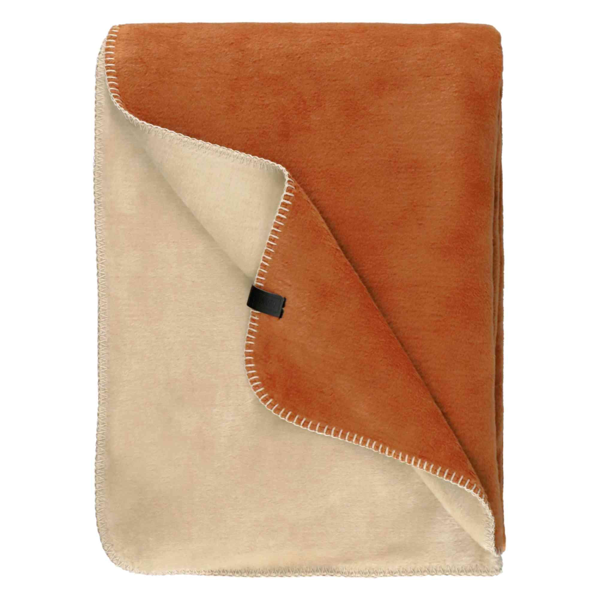 WOHNDECKE FAVORIT - Terra cotta, Textil (150/200cm) - Schöner Wohnen