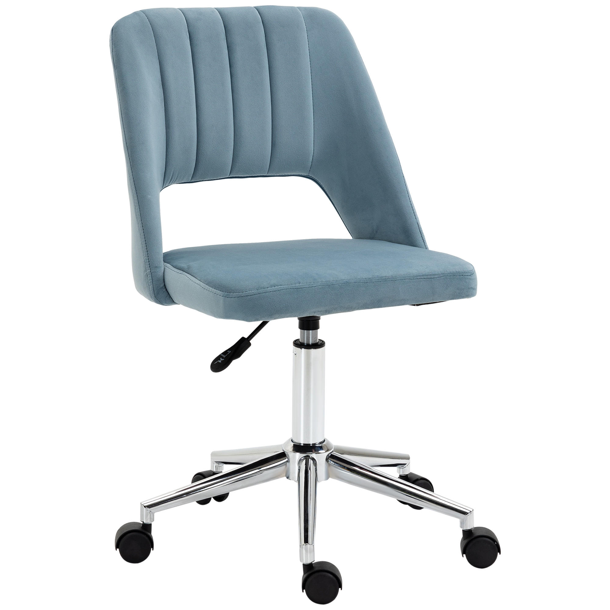 BÜROSTUHL, Schaumstoff. Blau - Blau, Kunststoff (60/91/49cm) - Vinsetto
