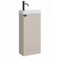 GÄSTE-WC-MÖBELSET Orion 2 Teile Cashmere - 40 x 22 x 88 cm - Kaschmir, Holz (40/88/22cm) - Badplaats
