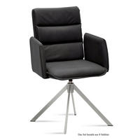 ARMLEHNSTUHL drehbar (8er-Set) Dulsea 52x92x60 Edelstahl/Anthrazit - Edelstahlfarben/Anthrazit, Kunststoff (60/92/52cm) - 58aufmkessel