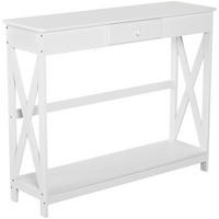 KONSOLENTISCH Weiß MDF 1 Stück - Weiß, Kunststoff (100/30/81cm) - GiPP