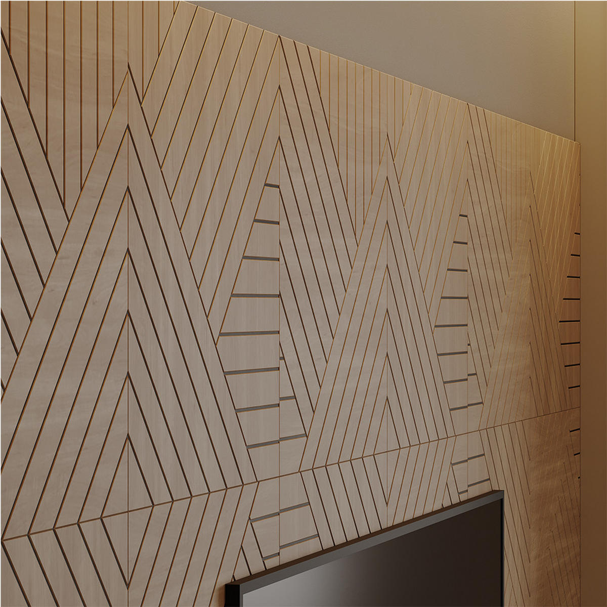 NÁSTĚNNÝ PANEL Dub - barva dubu, kompozitní dřevo (52/52/0.8cm) - Vicco