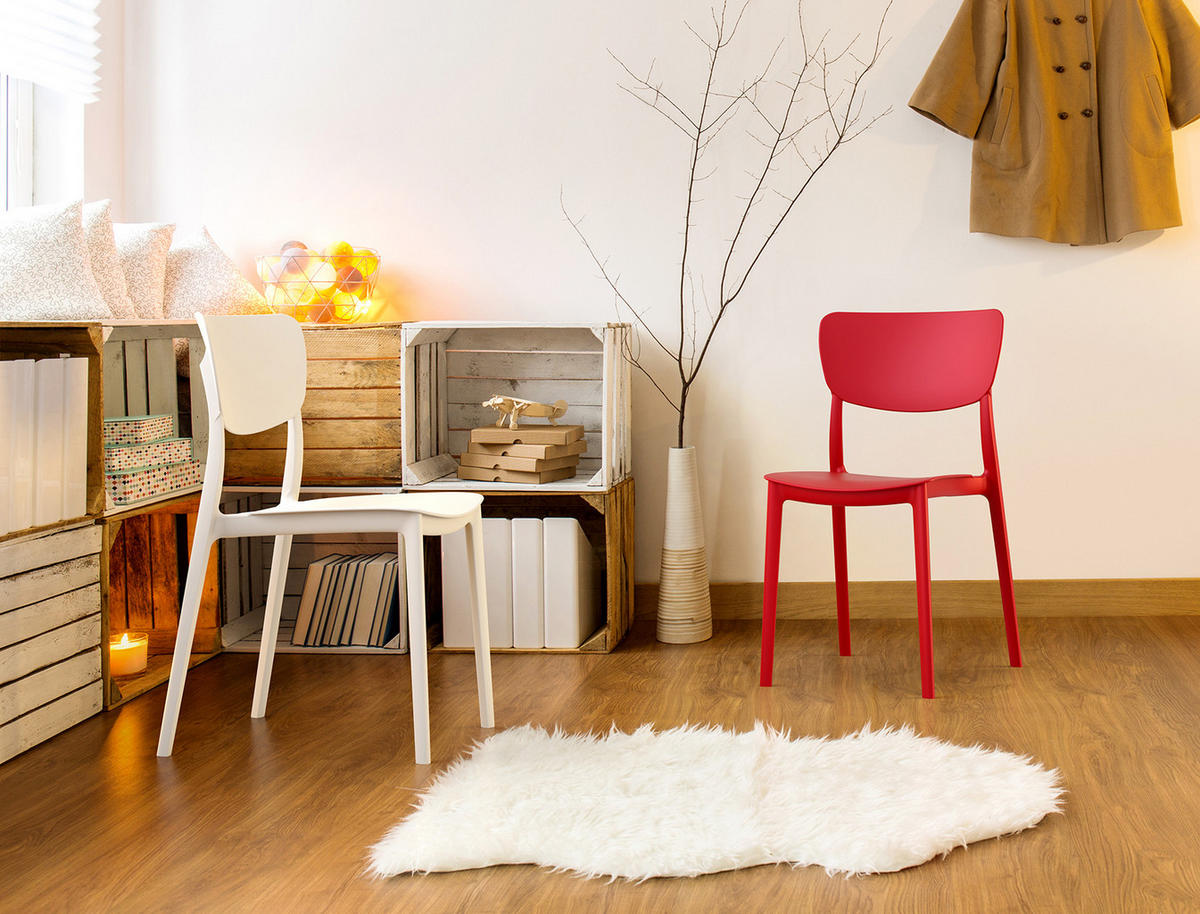 STUHL OMA Weiß - Weiß, Kunststoff (39/82/45cm) - Légia Home