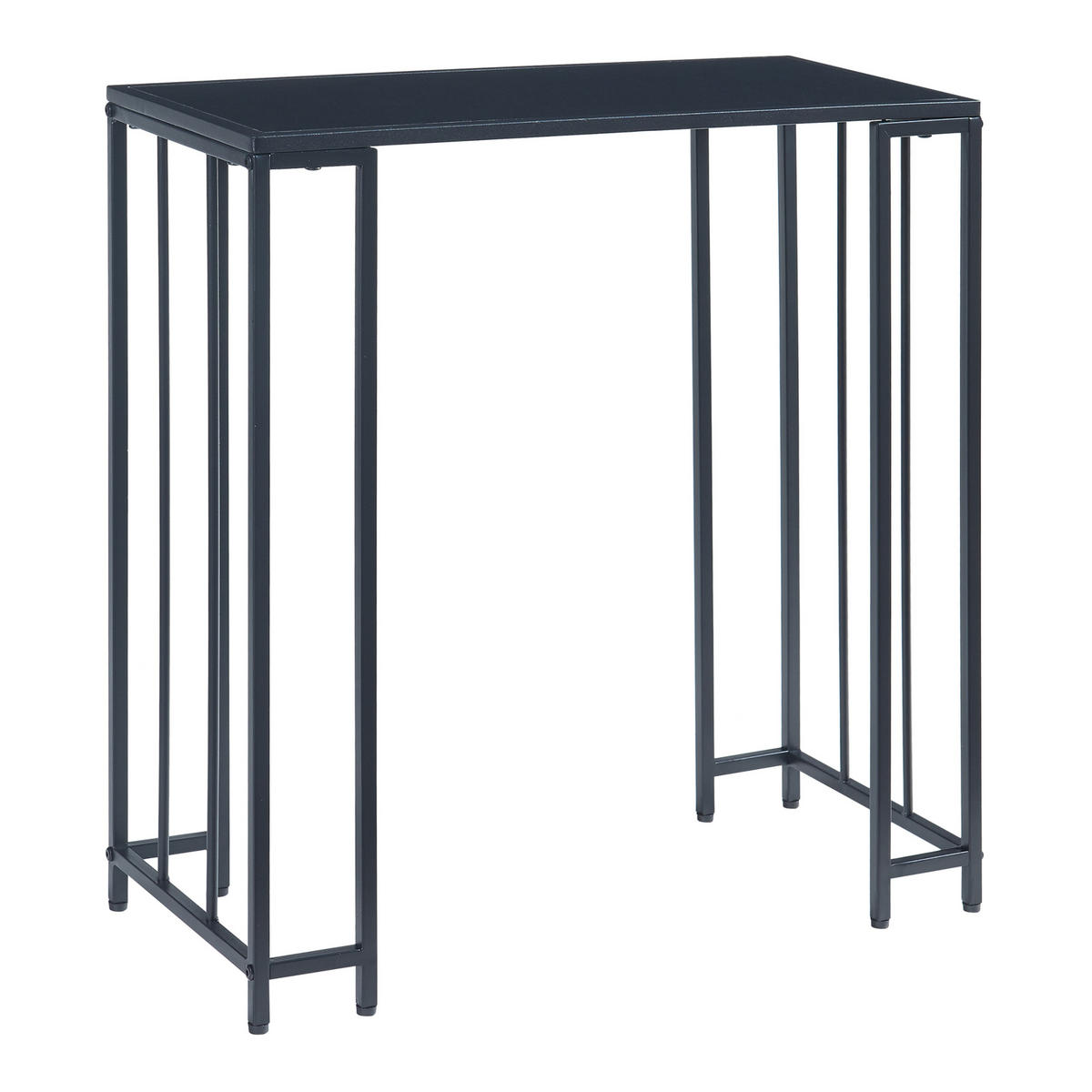 BEISTELLTISCH-SET 2 TLG. Ørsta - Schwarz, Holzwerkstoff/Metall (30/100/80cm) - [en.casa]