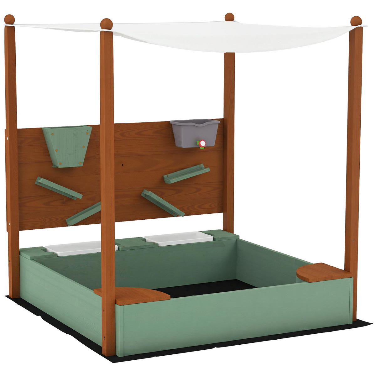 SANDKASTEN DE-10470 Grün - Grün, Metall (116/112.5/128cm) - ComfortXL