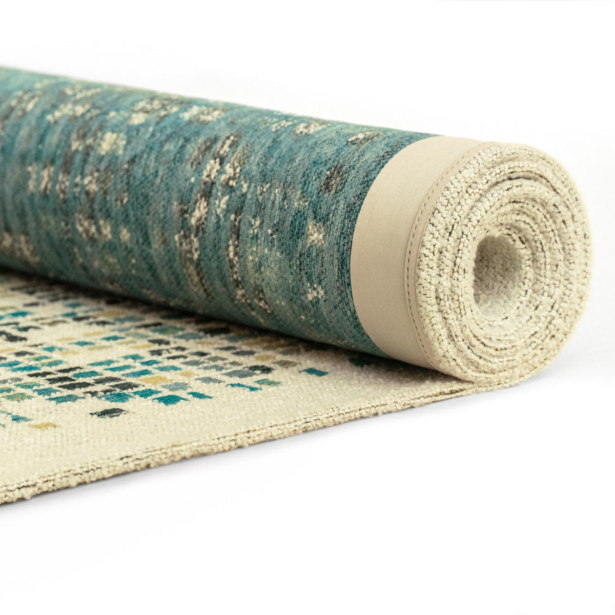TEPPICH Midnight Gallery Cubik 240/340 cm - Grün, Kunststoff/Textil (240/340cm) - Louis De Poortere