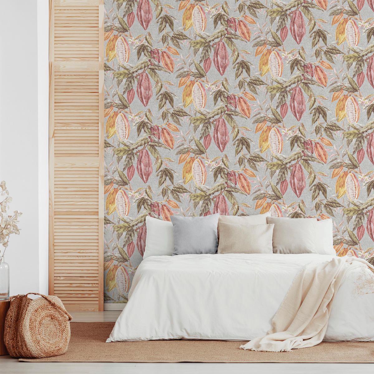 TAPETE Obst 53 cm x 10 m - Grün, Papier (53/1000cm) - Sanders & Sanders