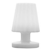LED-TISCHLAMPE LADY weiß - Weiß, Kunststoff (13/13/22cm) - Lumisky