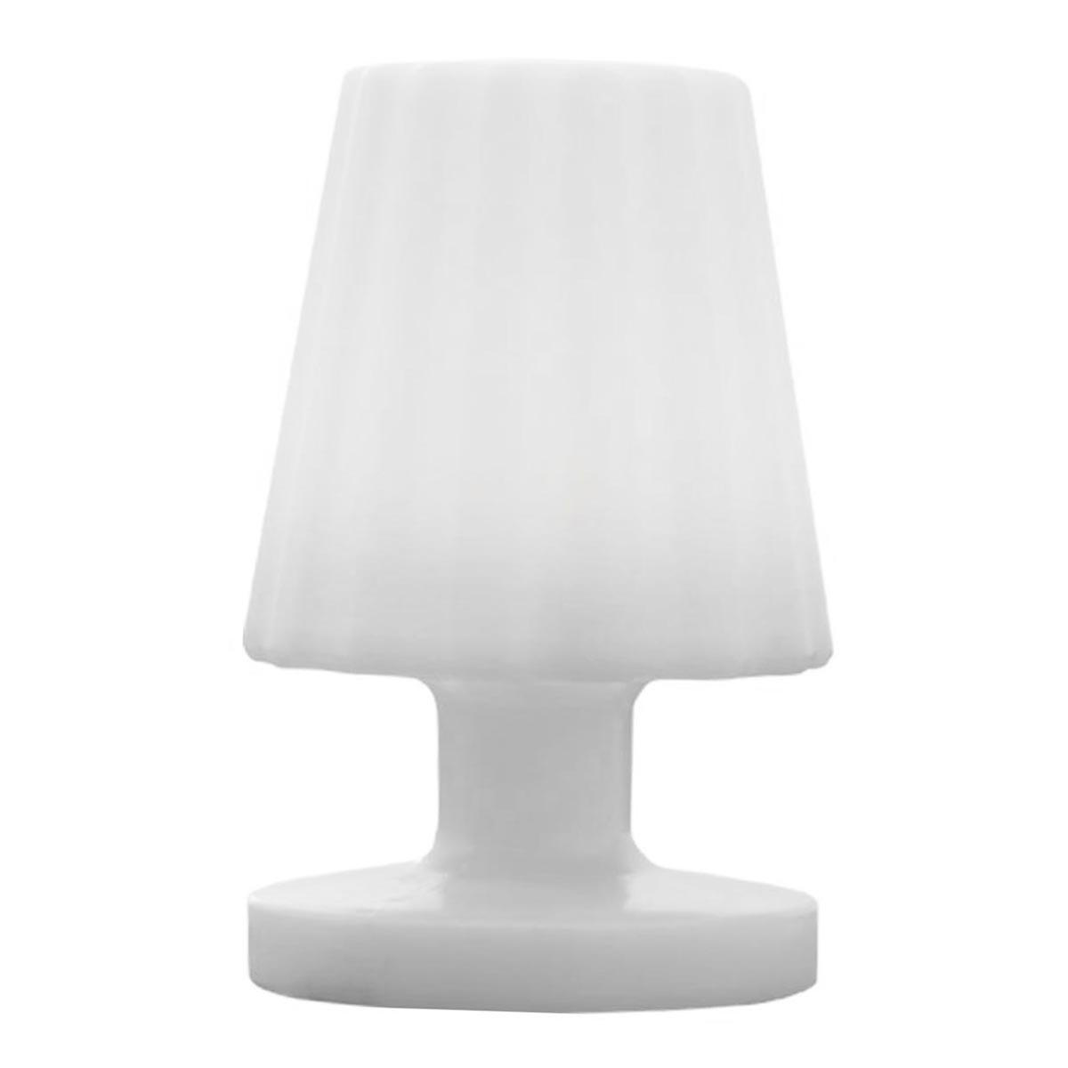 LED-TISCHLAMPE LADY weiß - Weiß, Kunststoff (13/13/22cm) - Lumisky