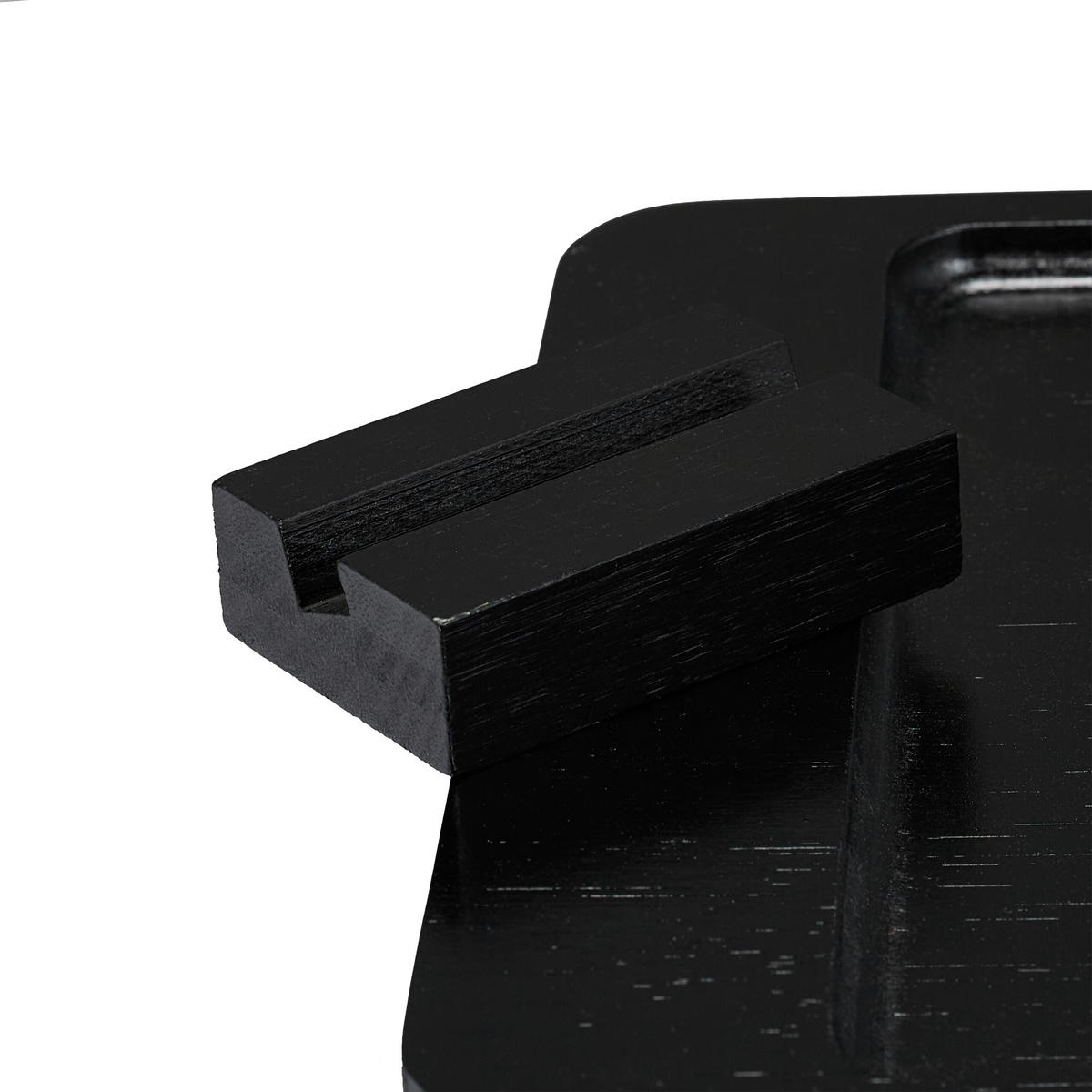 SOFATABLETT - Schwarz, Holz (40.5/12/25cm) - Relaxdays