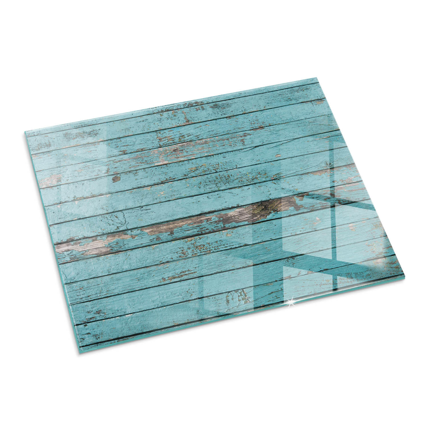 ArtPrintCave Glasplatte Türkis 80x60x0.4 cm
