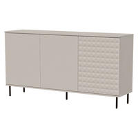 SIDEBOARD Leo 160 - Kaschmir/Schwarz, Holzwerkstoff/Metall (160/84/40cm) - MIRJAN24