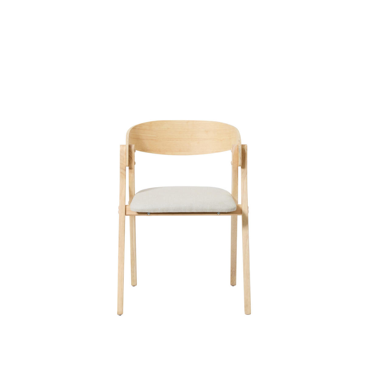 STUHL 2er-Set Holz Braun - Braun, Holz (55/76/58cm) - Nordlys