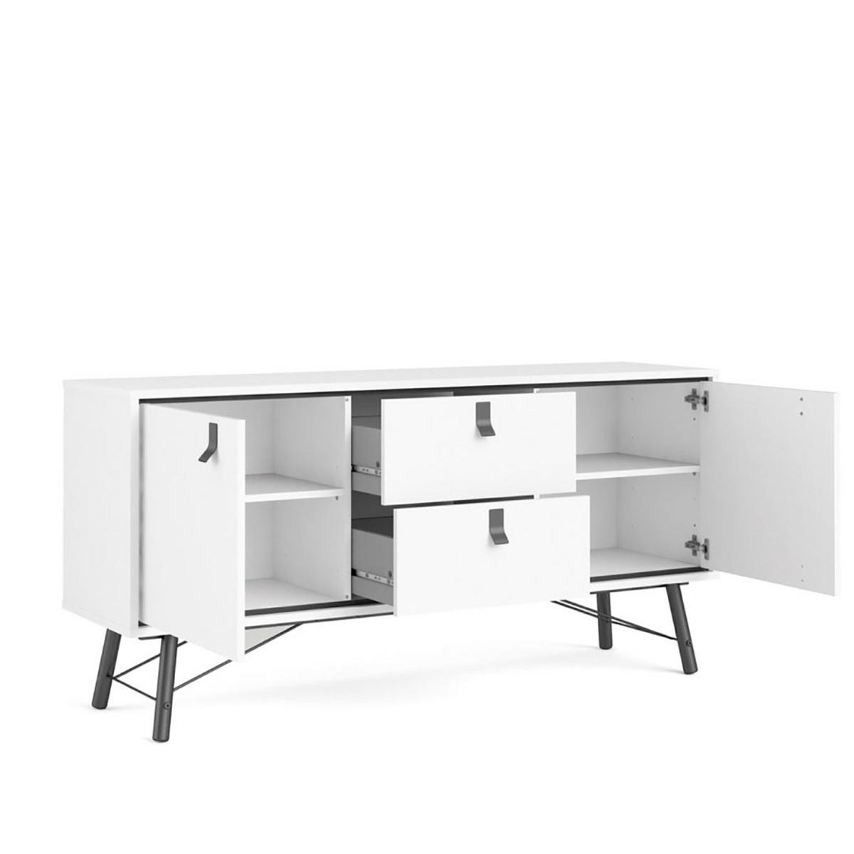 SIDEBOARD Rye Weiß 150/40/72 cm - Weiß, Holzwerkstoff (150/72/40cm) - ebuy24
