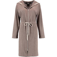 BADEMANTEL DAMEN KURZMANTEL MIT KAPUZE ACTIVE 821 MOCCA-STEIN - 37 - Braun, Textil (Lnull) - Cawoe