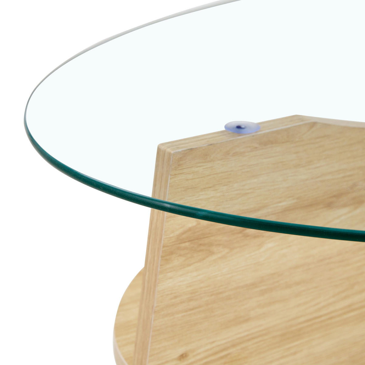 COUCHTISCH Glas - Braun, Holzwerkstoff (104.9/60/35.6cm)