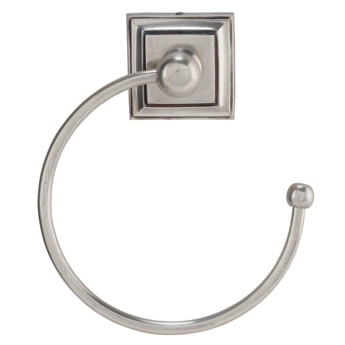 WANDHANDTUCHHALTER aus Messing Alpha - 15/5/17 cm - Silberfarben, Metall (5/17/15cm) - Signature