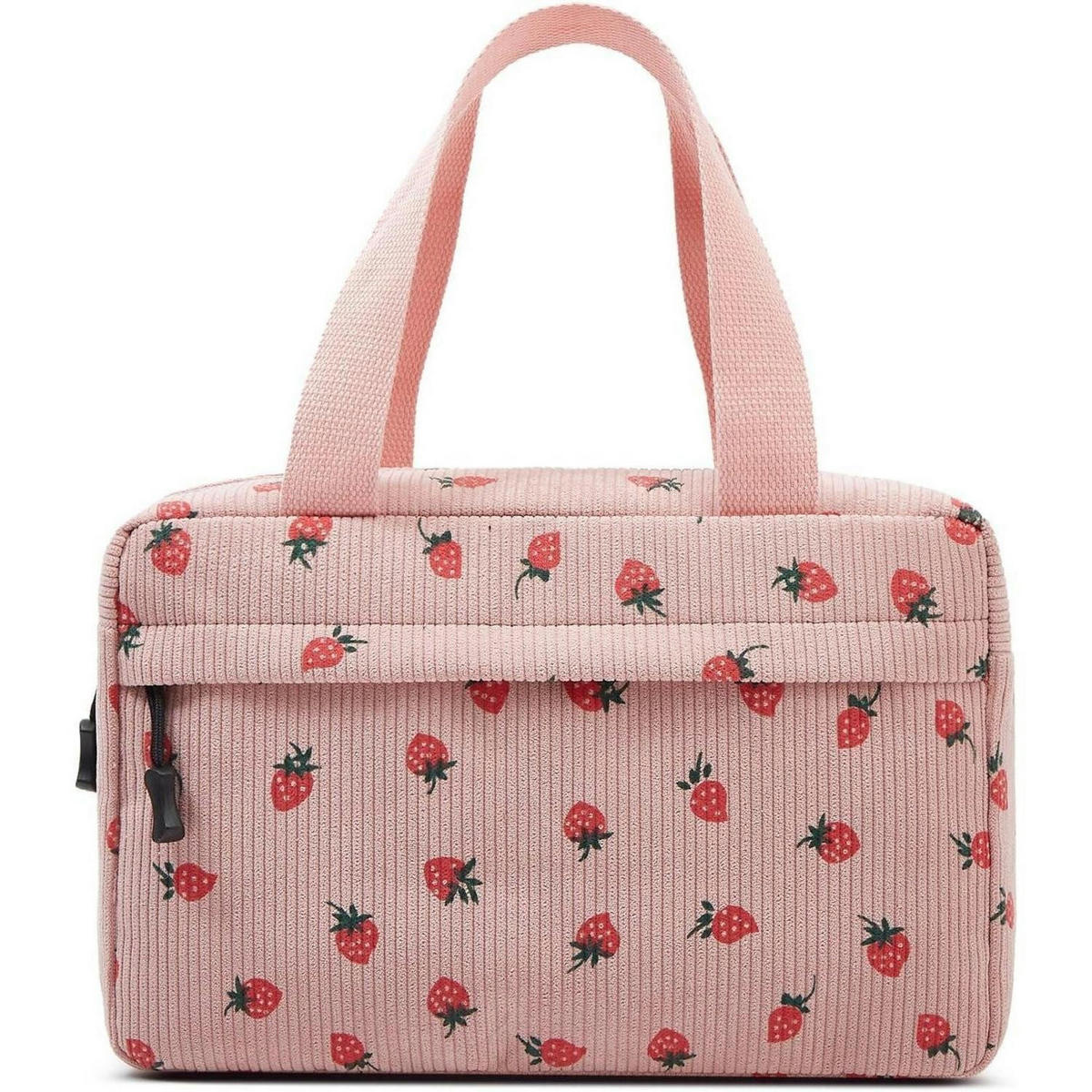 KULTURTASCHE Cord Strawberry-pink 30 cm - Rosa, Textil (20/2/30cm)