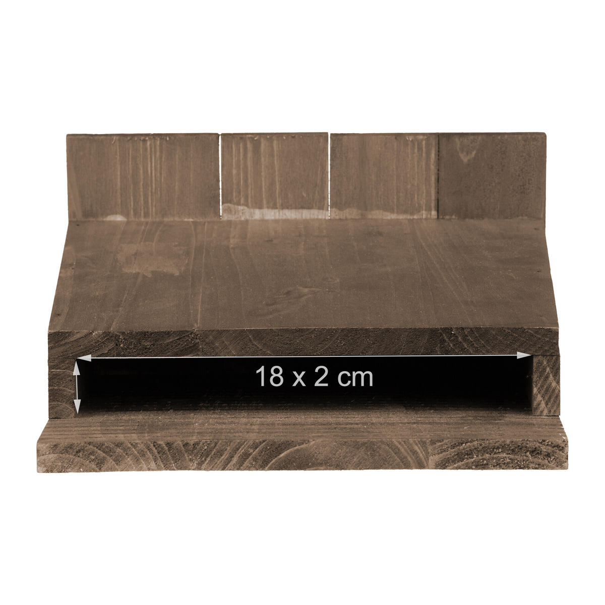 4XFLEDERMAUSKASTEN - Dunkelbraun, Holz (22.5/34/12.5cm) - Relaxdays